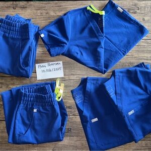 XXS Electric Blue FIGS Limited Edition Scrub Set